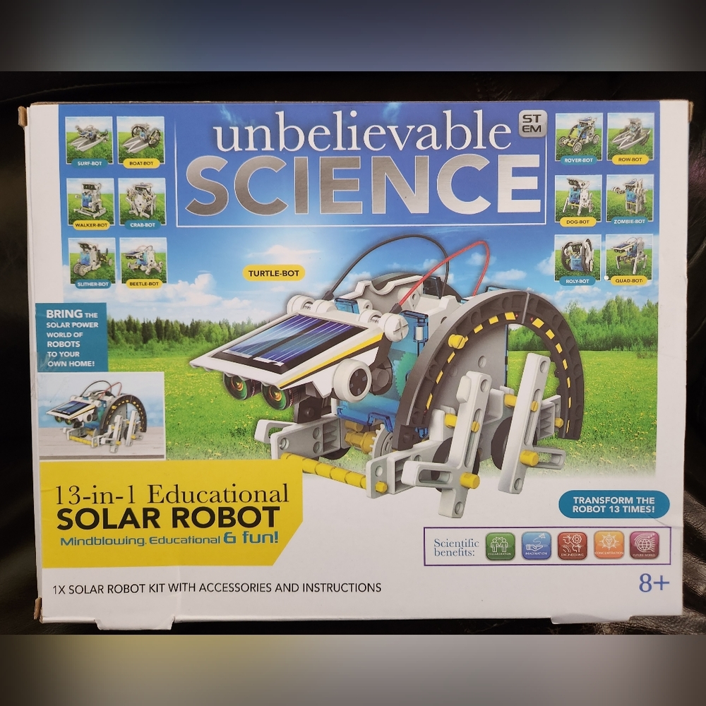 New Solar Robot Kit STEM Science  Learn Game Model